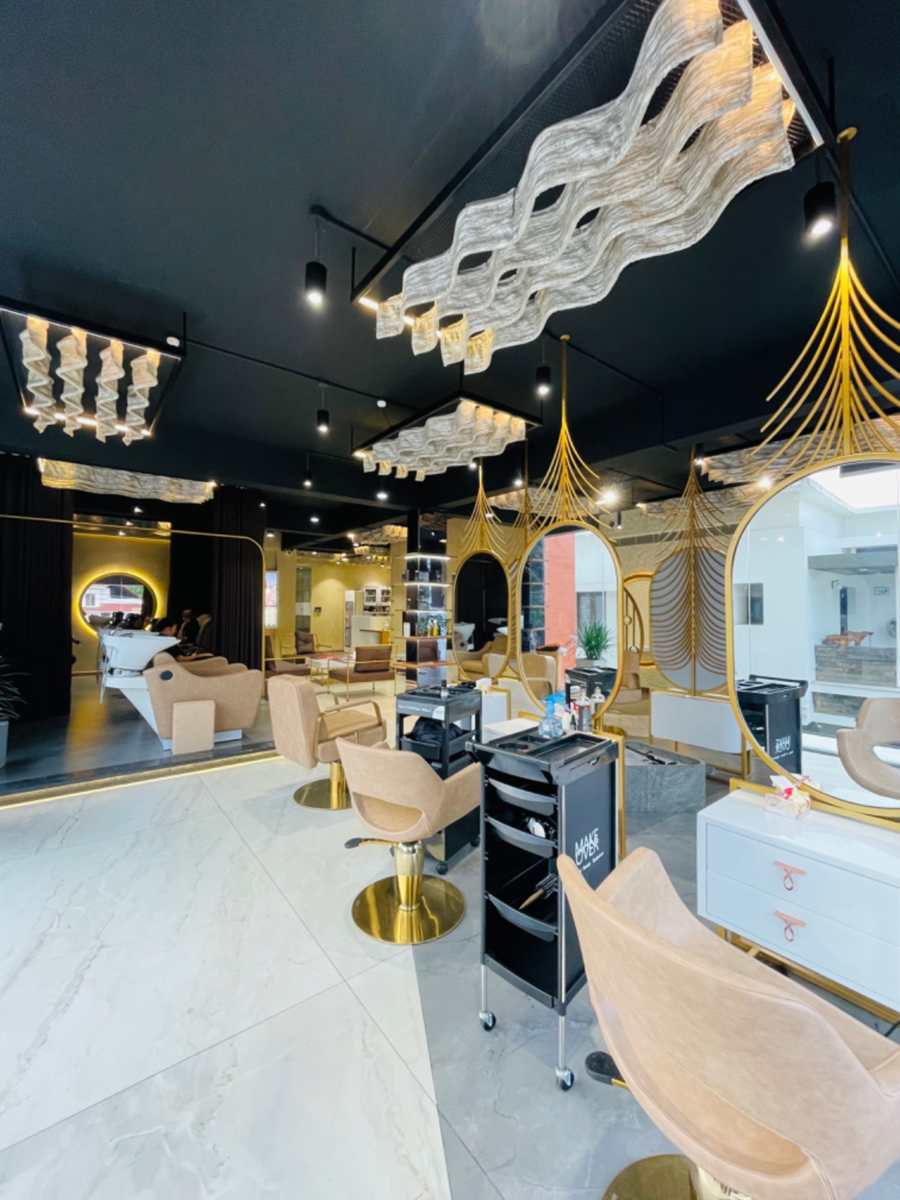 Azhak Makeover-commercial projrct -interior design saloon - commercial interiordesigners in calicut